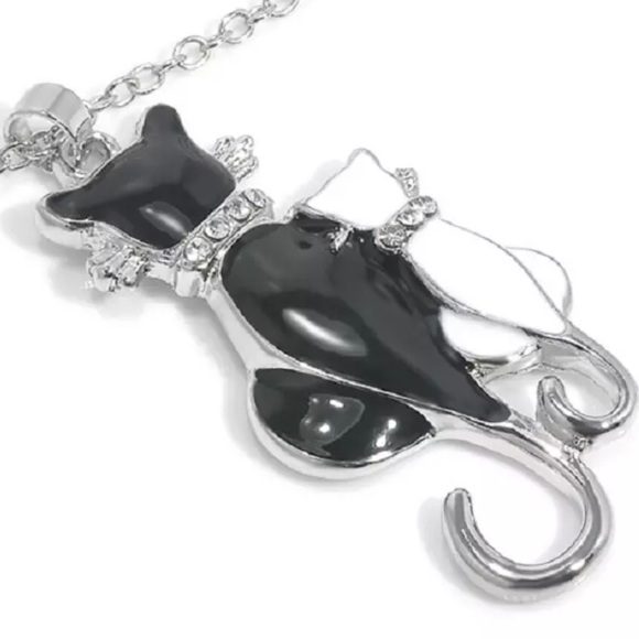 Swarovski French Kitties Necklace New With Tags - Picture 2 of 7